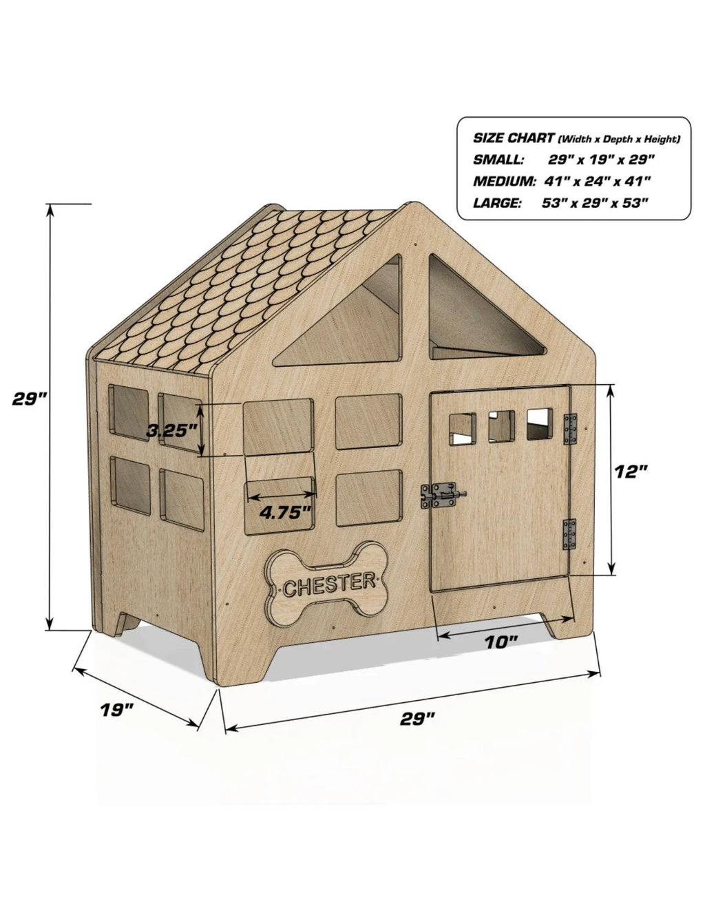GREG- Traditional Dog House