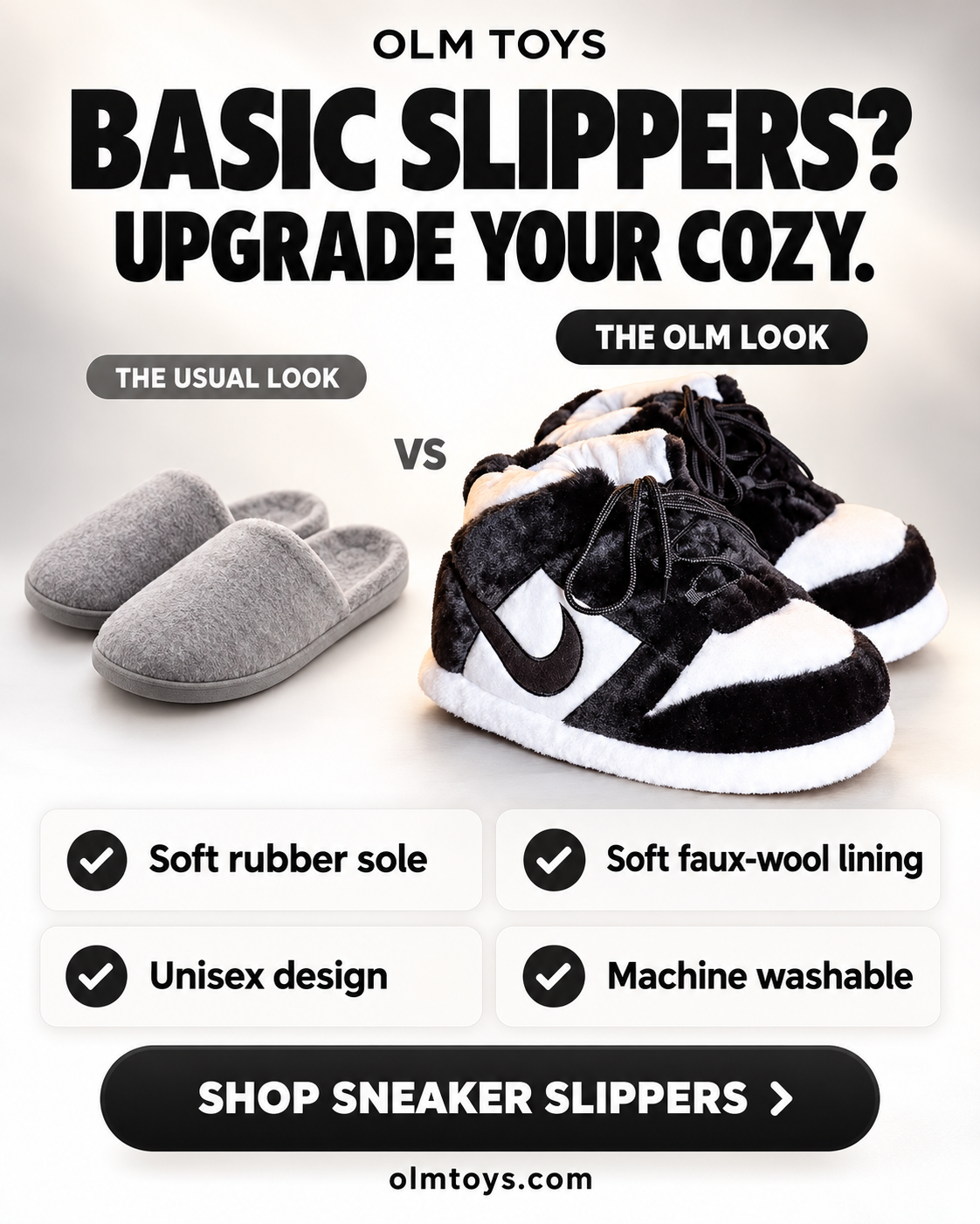 Panda Sneaker Slippers