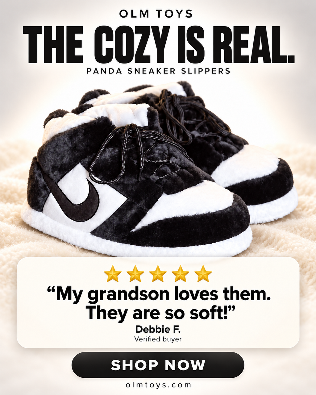 Panda Sneaker Slippers