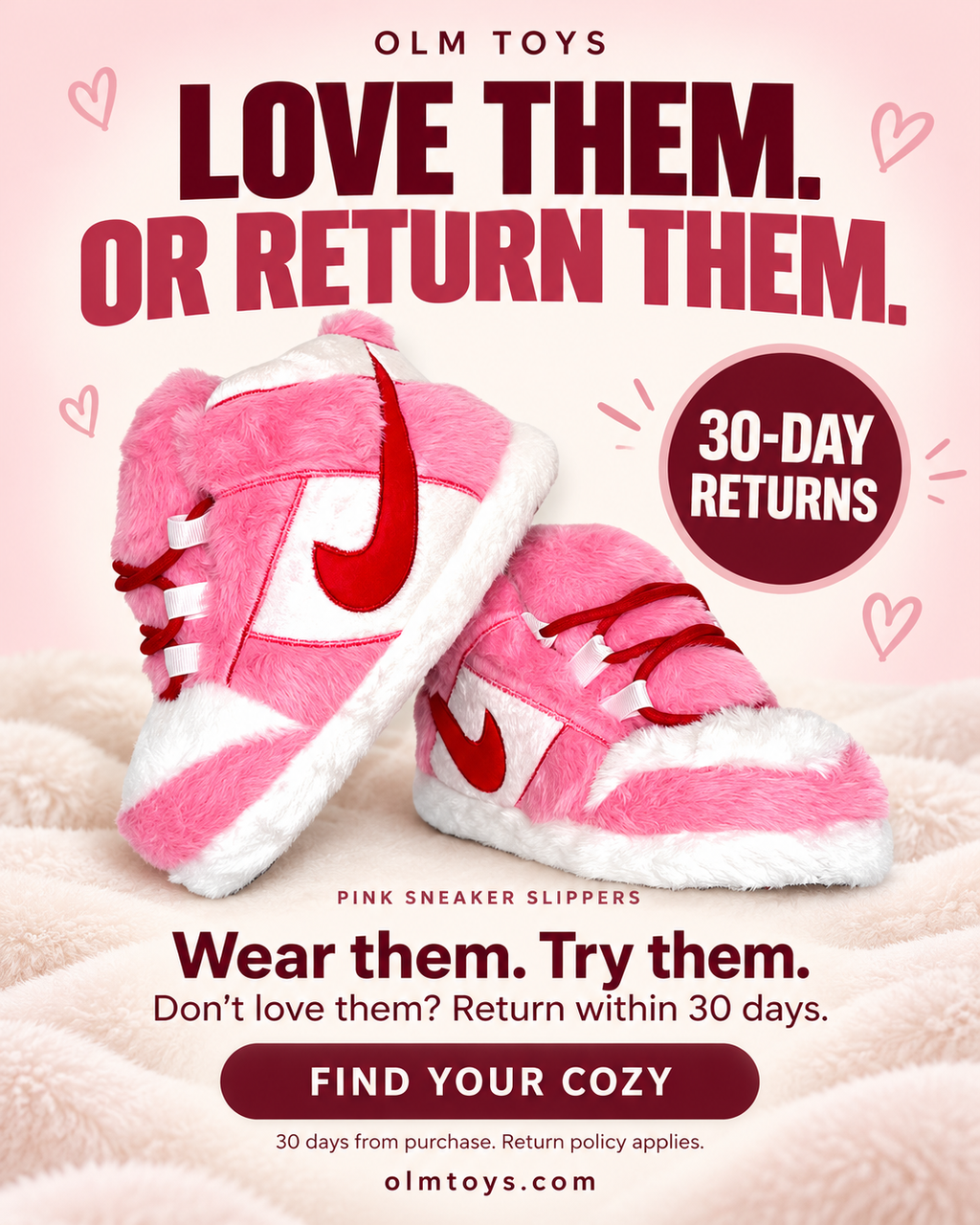 Pink Sneaker Slippers